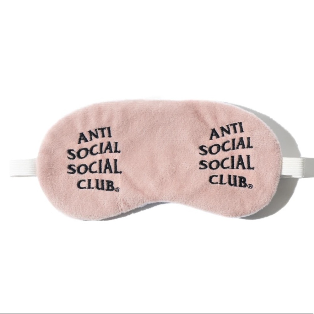 NEW Antisocial Social Club Offline Sleep Mask Pink